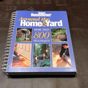 Hardcover spiral bound home improvement project book.